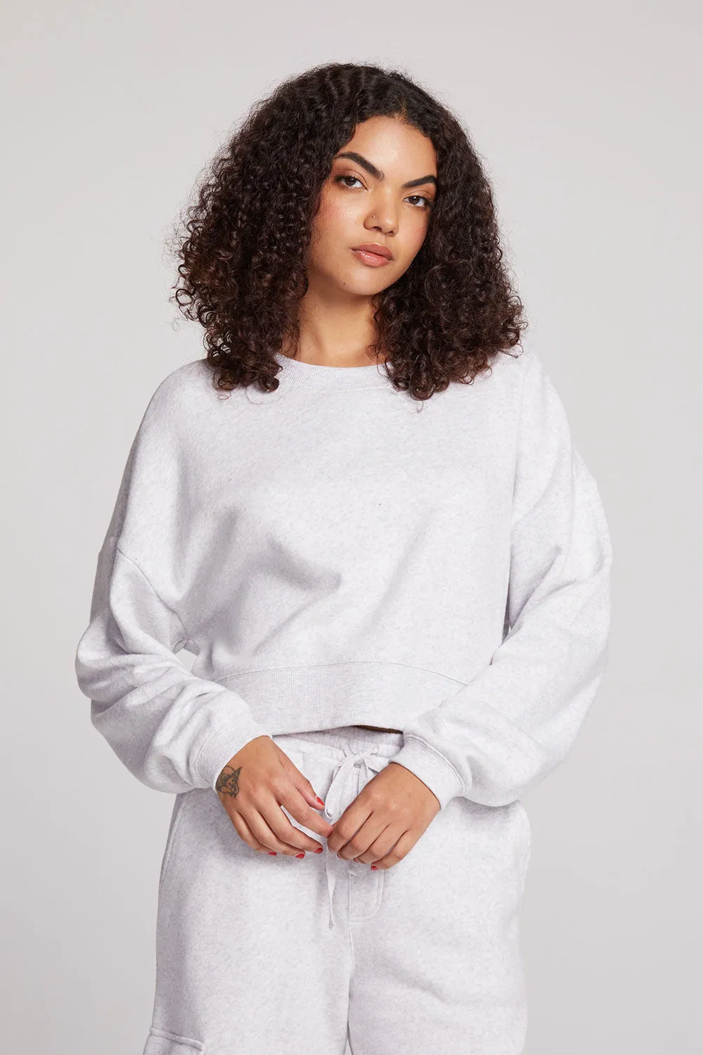 Scarlet Light Heather Grey Pullover sold by Chaser product image thumbnail 2