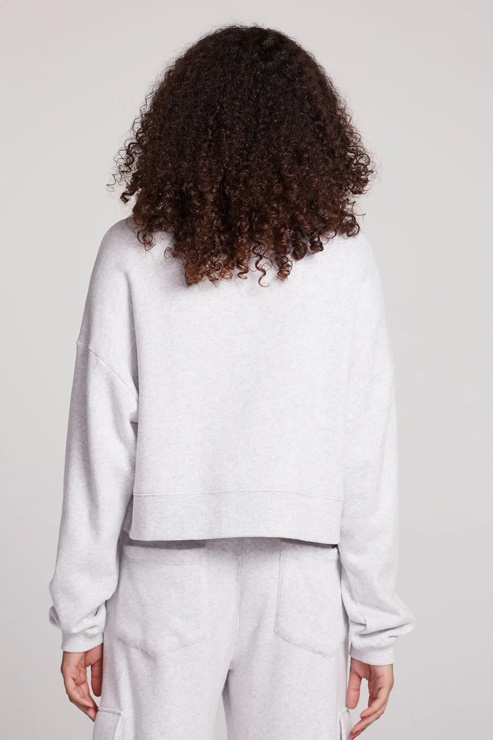 Scarlet Light Heather Grey Pullover sold by Chaser product image thumbnail 4