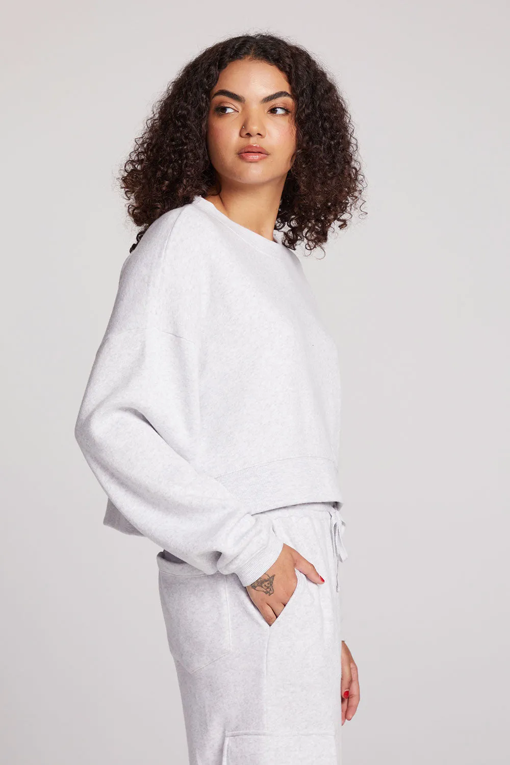 Scarlet Light Heather Grey Pullover sold by Chaser product image thumbnail 3