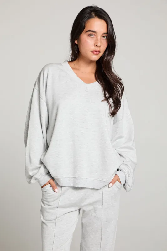 Berkeley Heather Grey Pullover sold by Chaser