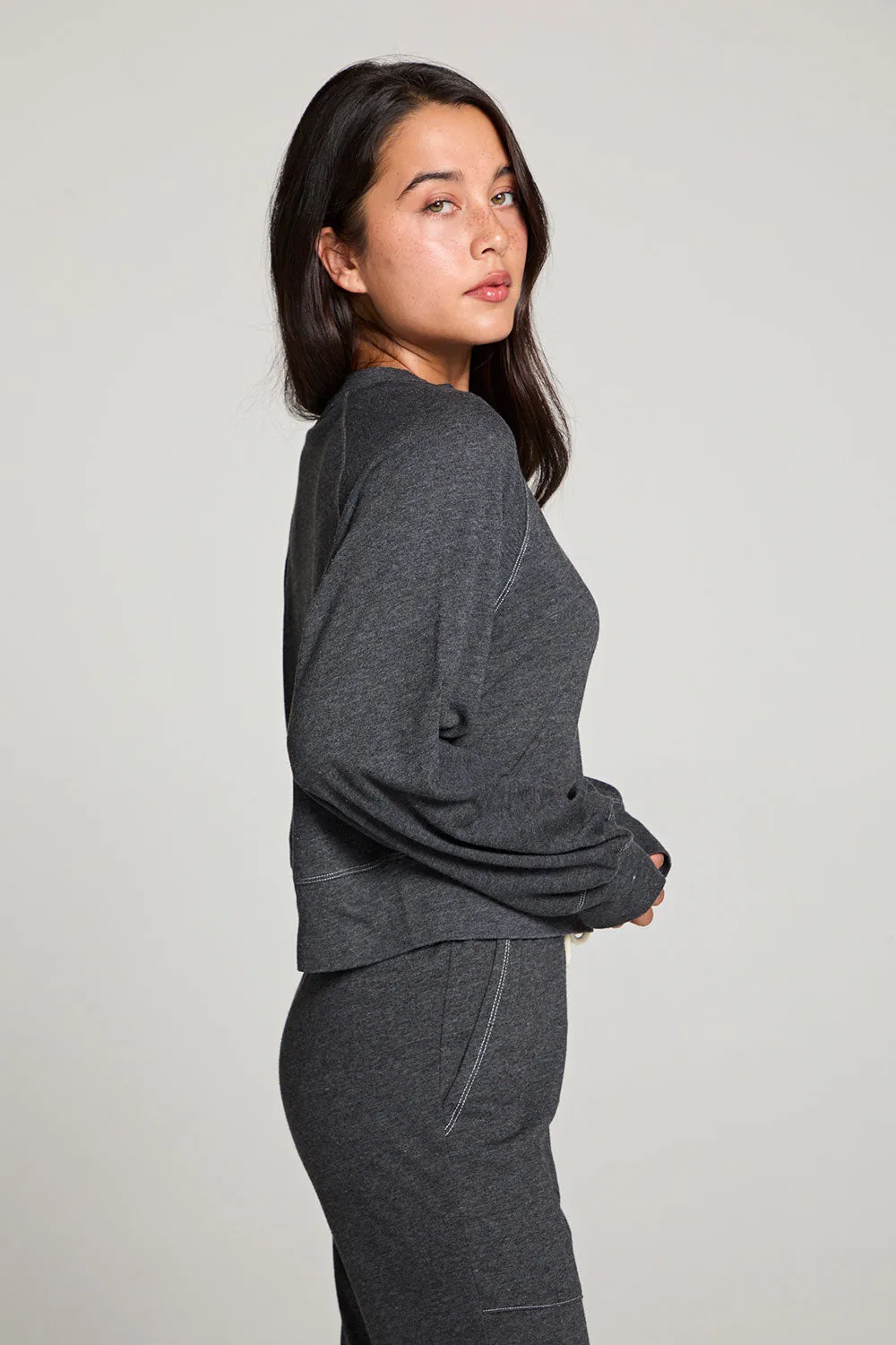 Boone Licorice Black Long Sleeve sold by Chaser product image thumbnail 5