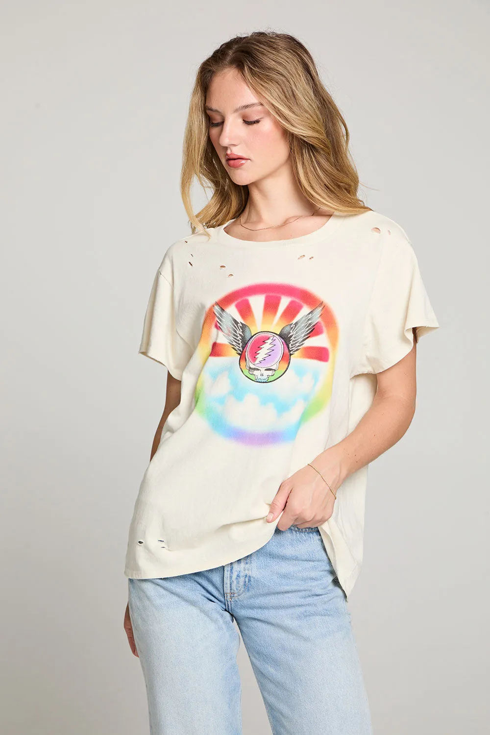 Grateful Dead Star Shields Winged Steal Your Face Tee sold by Chaser product image thumbnail 4
