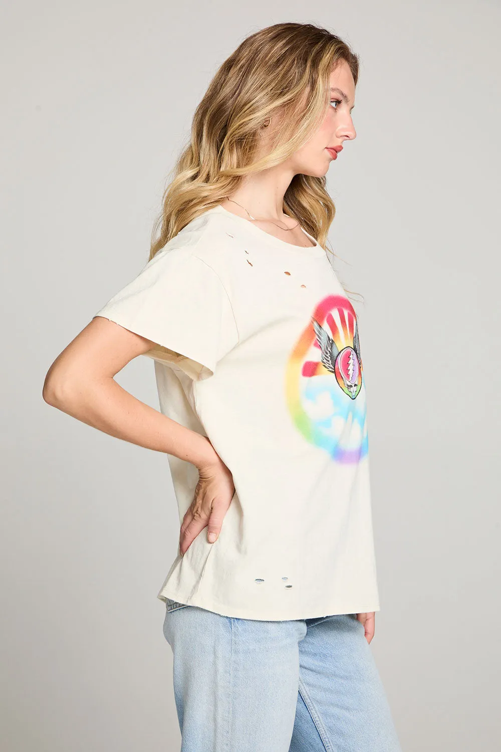 Grateful Dead Star Shields Winged Steal Your Face Tee sold by Chaser product image thumbnail 2