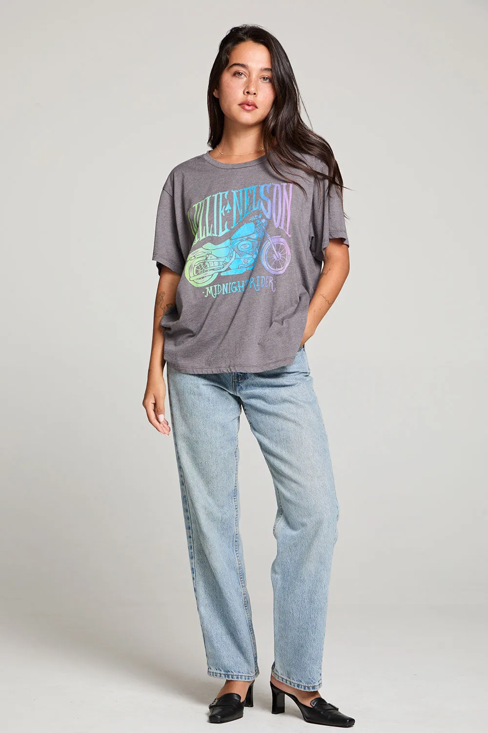 Willie Nelson Midnight Rider Gradient Tee sold by Chaser product image thumbnail 5