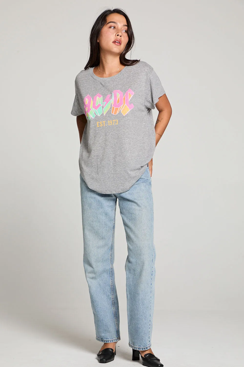 AC/DC Retro Logo 1973 Tee sold by Chaser product image thumbnail 5