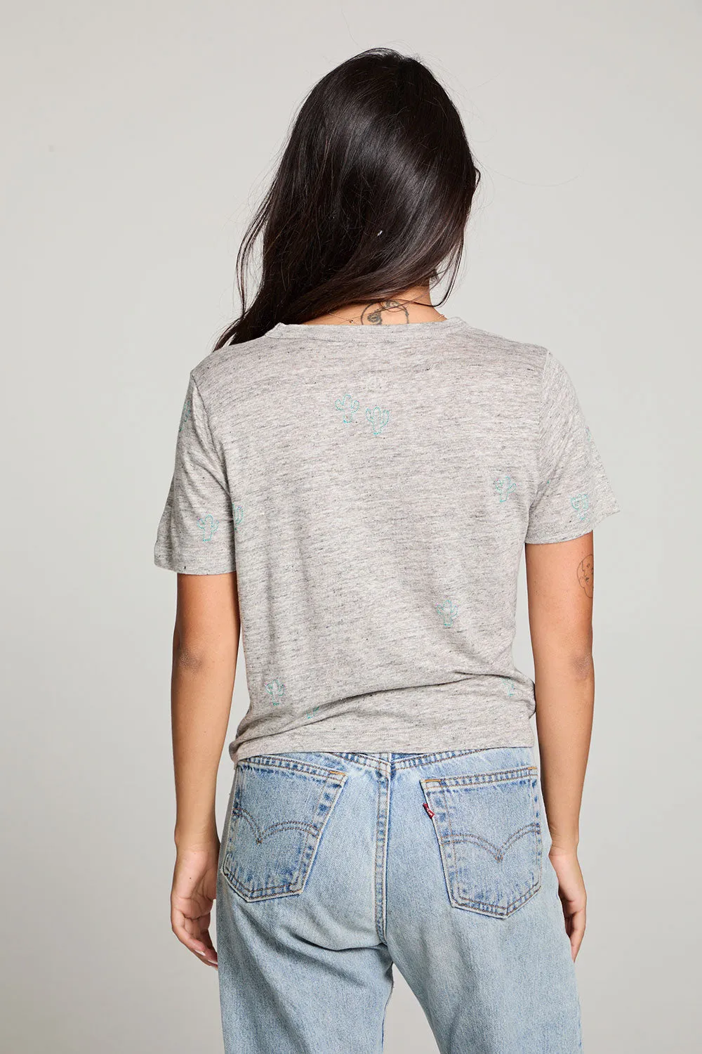 Cactus Flower Short Sleeve Easy Tee sold by Chaser product image thumbnail 3