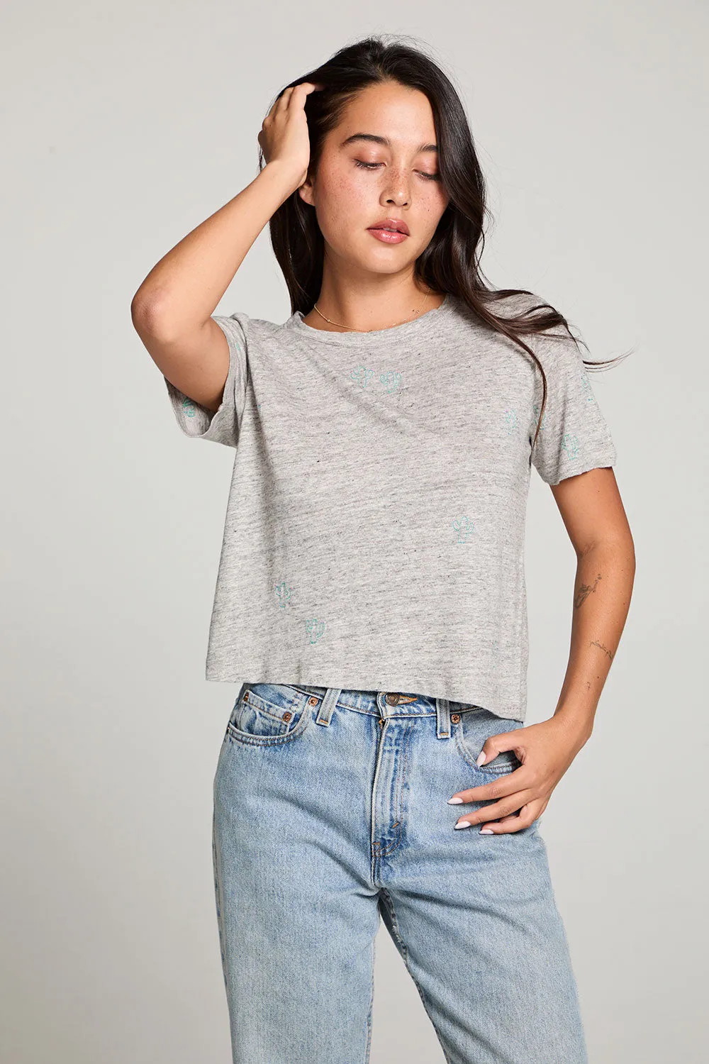 Cactus Flower Short Sleeve Easy Tee sold by Chaser product image thumbnail 4