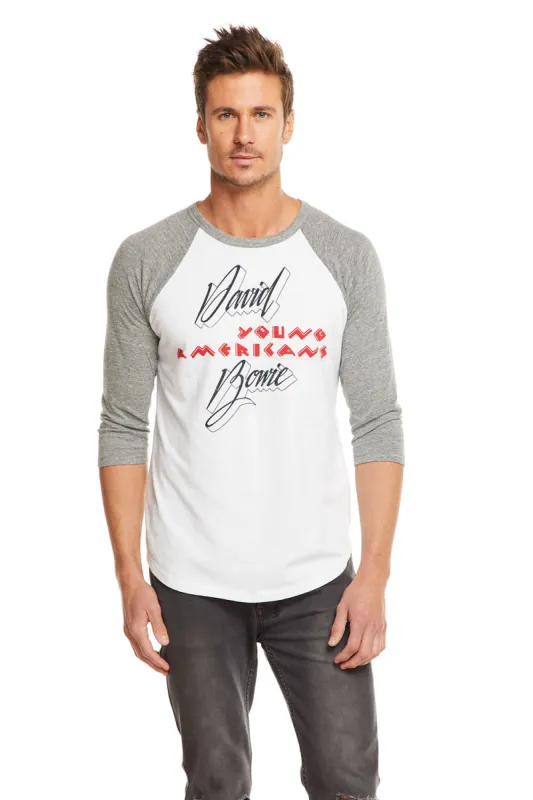 David Bowie Young Americans Mens Baseball Tee made by Chaser