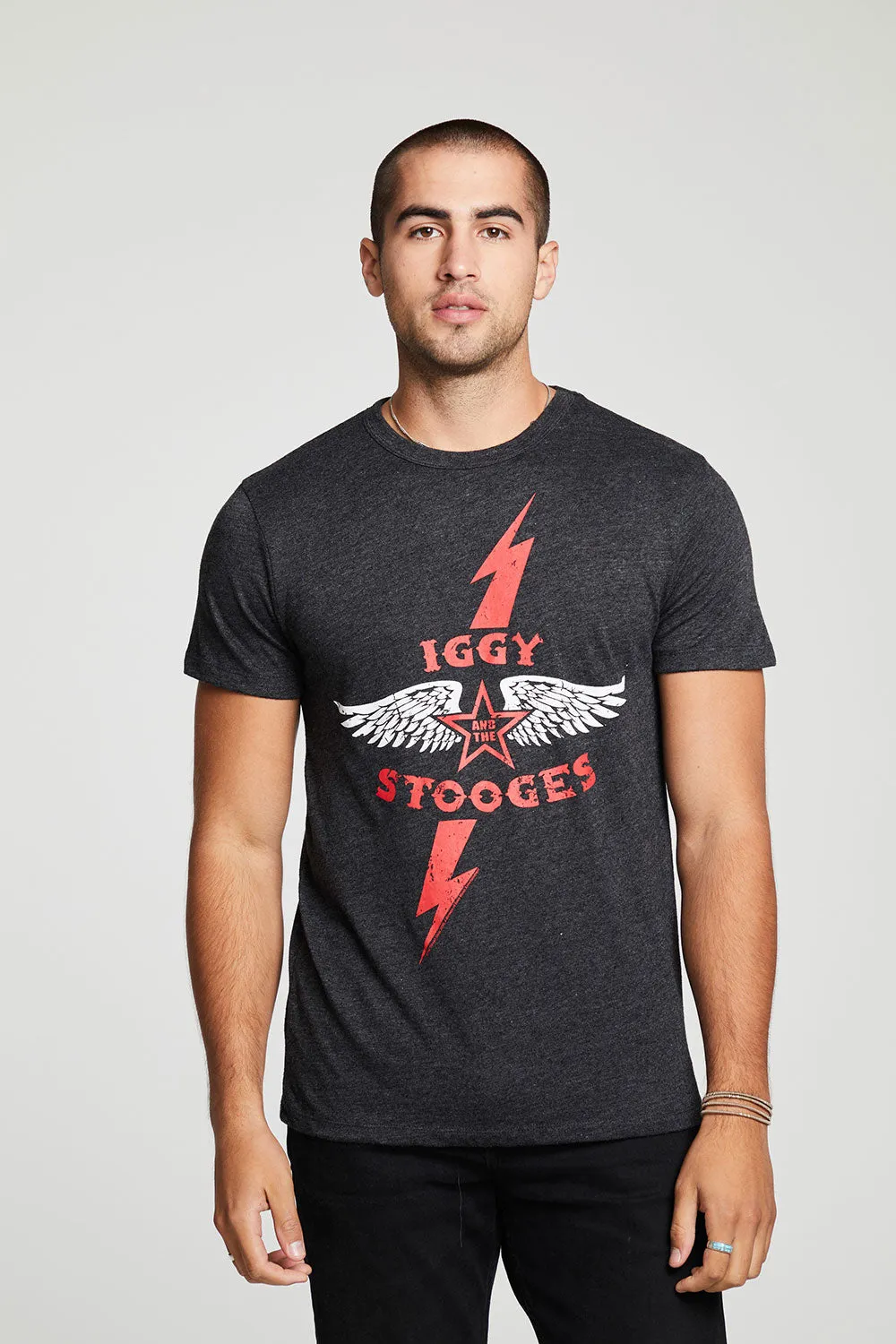 Iggy Pop The Stooges Mens Tee sold by Chaser product image thumbnail 3