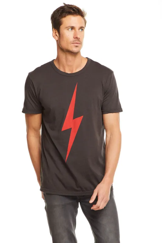 Red Lightning Bolt Mens Tee sold by Chaser