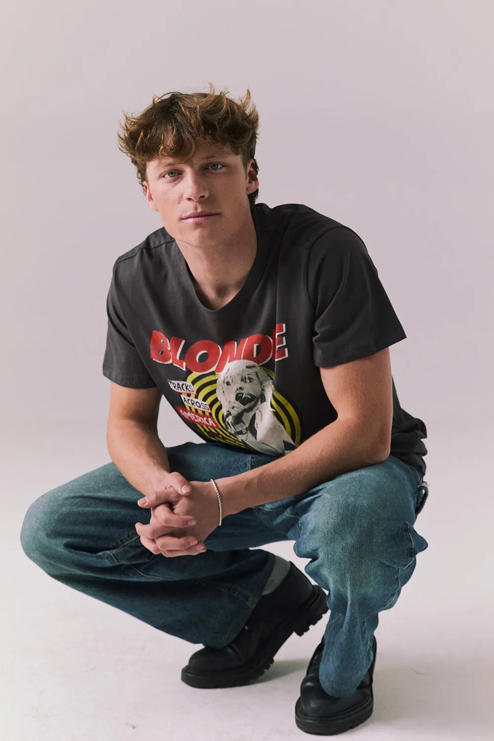 Blondie Tracks Across America Mens Tee sold by Chaser product image thumbnail 4