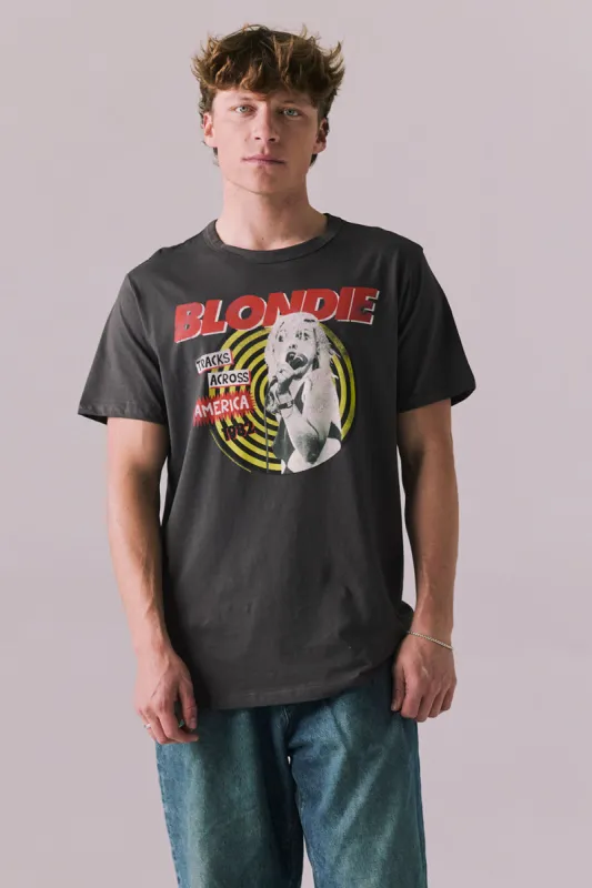 Blondie Tracks Across America Mens Tee sold by Chaser