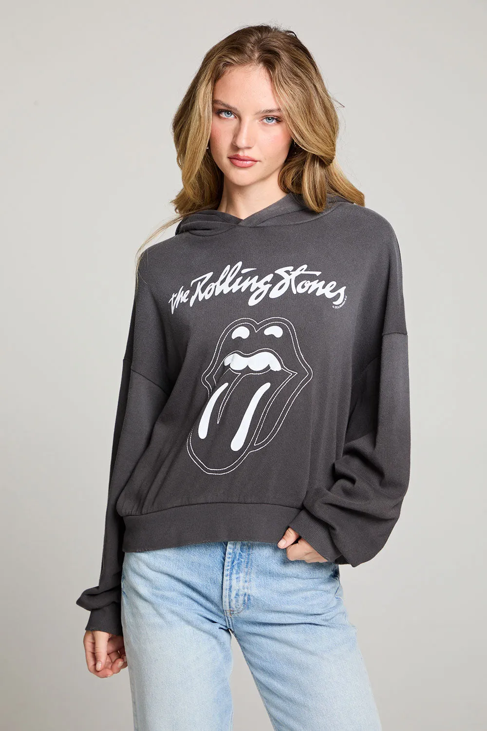 The Rolling Stones Stitched Tongue Logo Pullover Hoodie sold by Chaser product image thumbnail 4