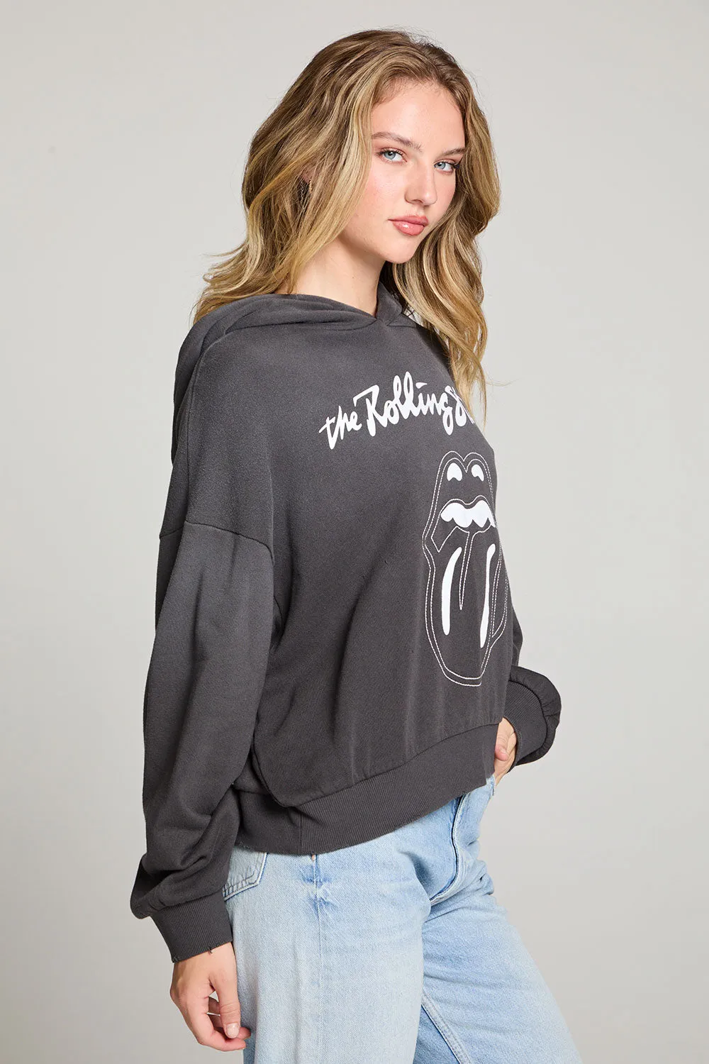 The Rolling Stones Stitched Tongue Logo Pullover Hoodie sold by Chaser product image thumbnail 2