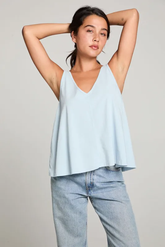 Clearise Skyway Blue Tank sold by Chaser