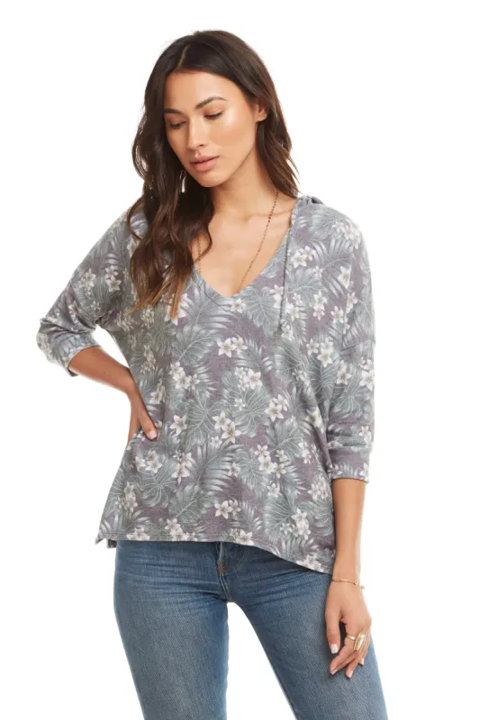 Love Knit Sleepwear 3/4 Sleeve Pullover Hoodie With Side Slits sold by Chaser