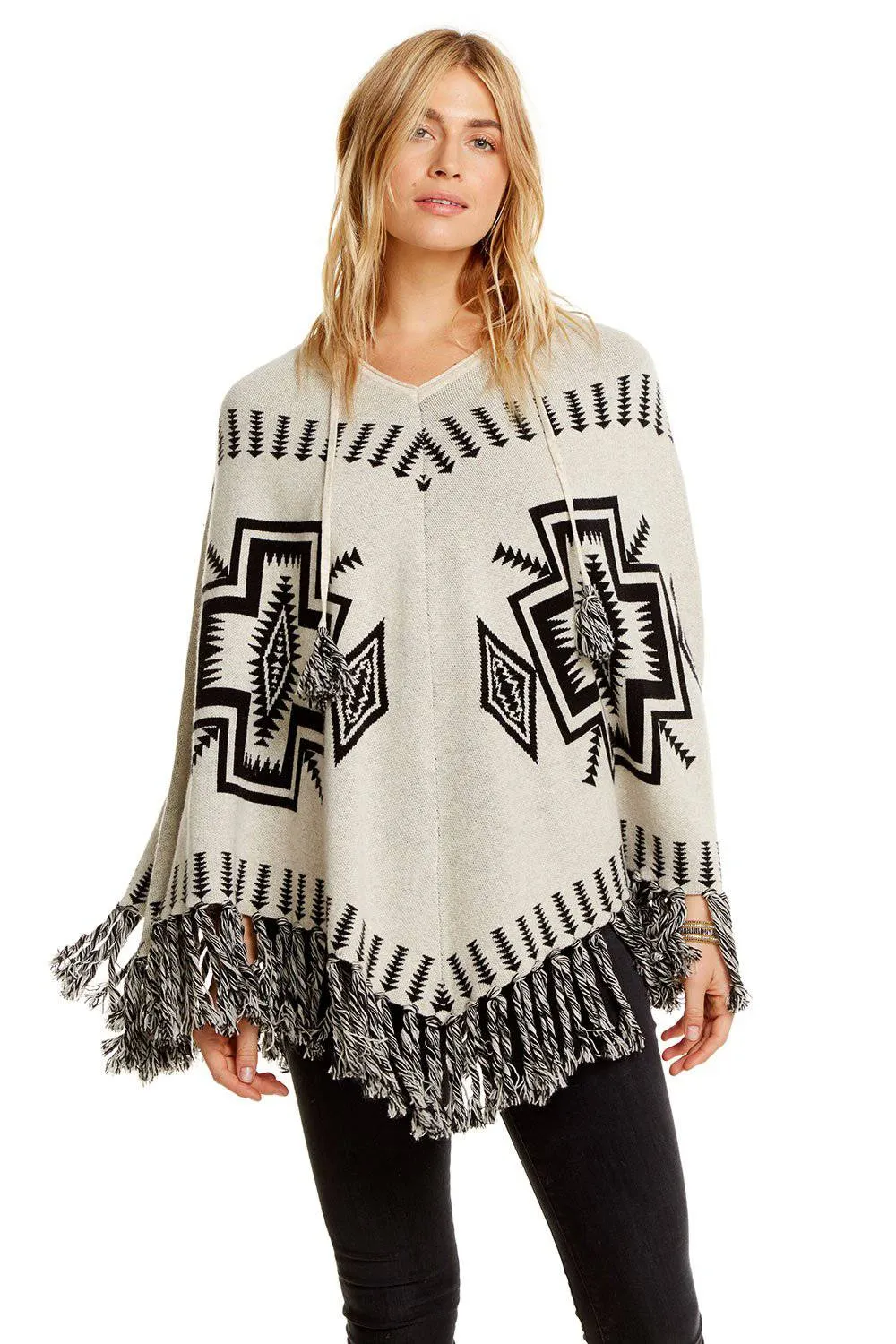Vintage Trading Blanket Sweater Fringe Poncho sold by Chaser product image thumbnail 2