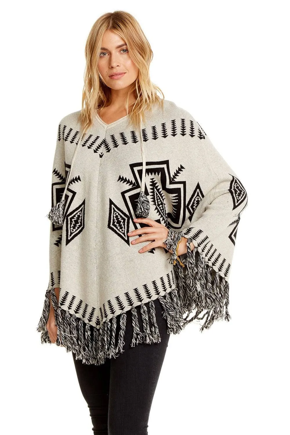 Vintage Trading Blanket Sweater Fringe Poncho sold by Chaser