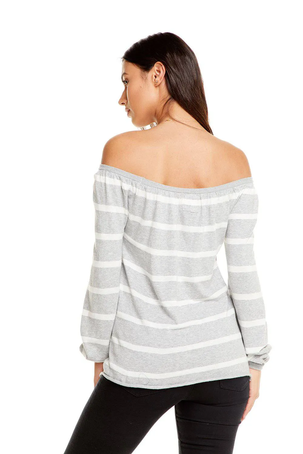 Off Shoulder Flouncy Sweater sold by Chaser product image thumbnail 5