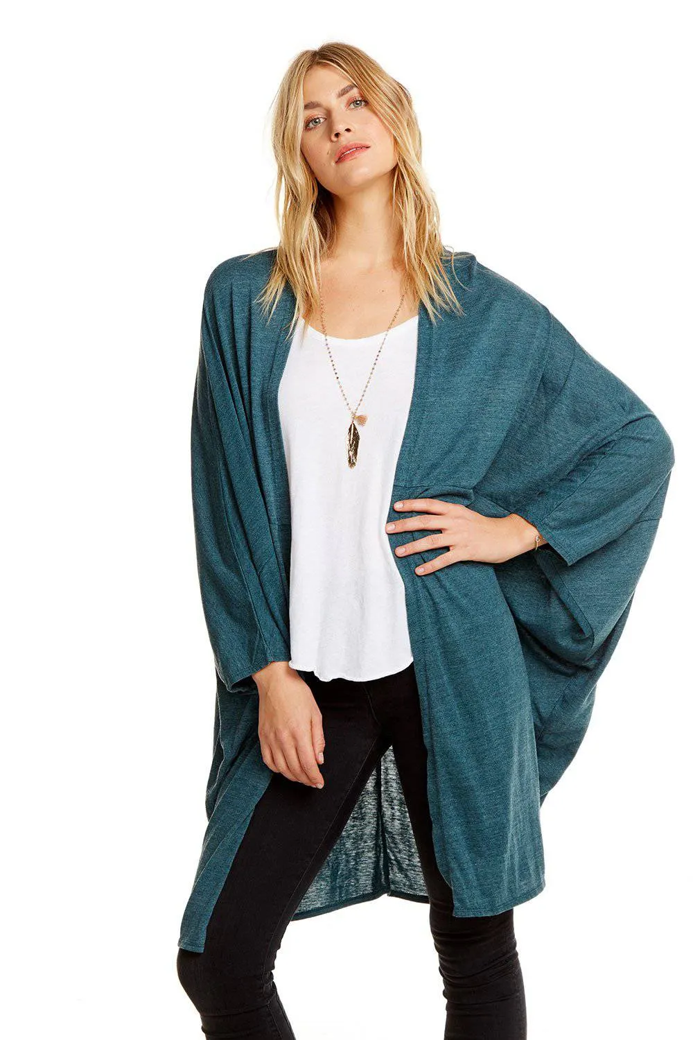 Triblend Jersey Cocoon Cardigan sold by Chaser