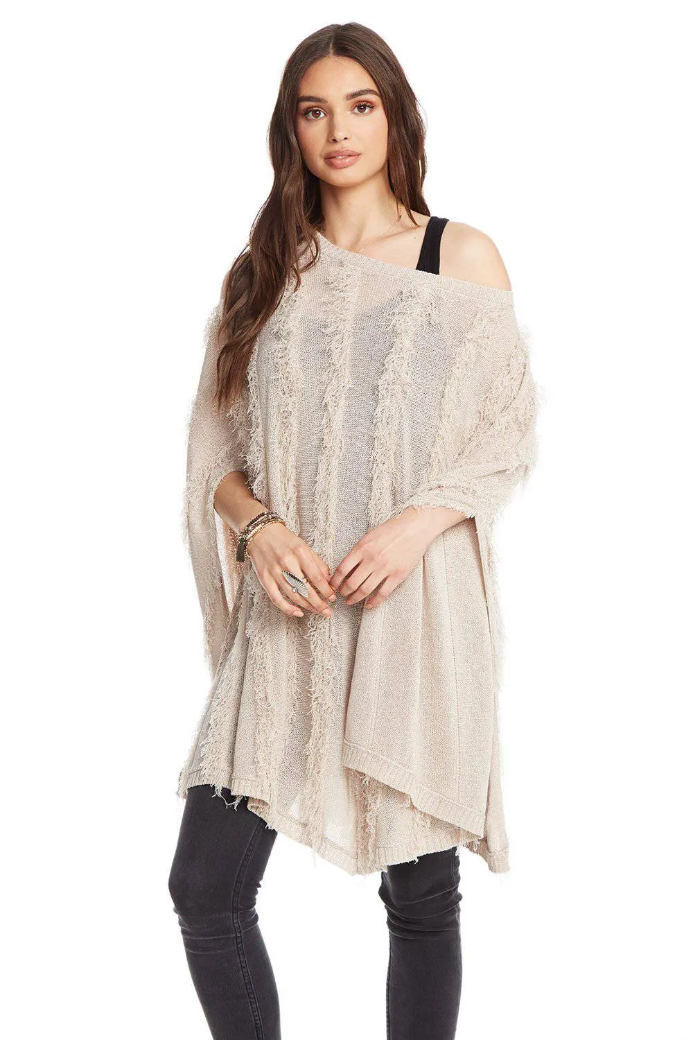 Side Slit Poncho sold by Chaser