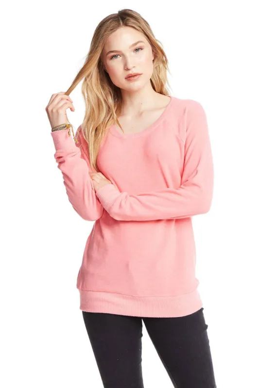 Cozy Knit Long Sleeve Raglan Pullover sold by Chaser