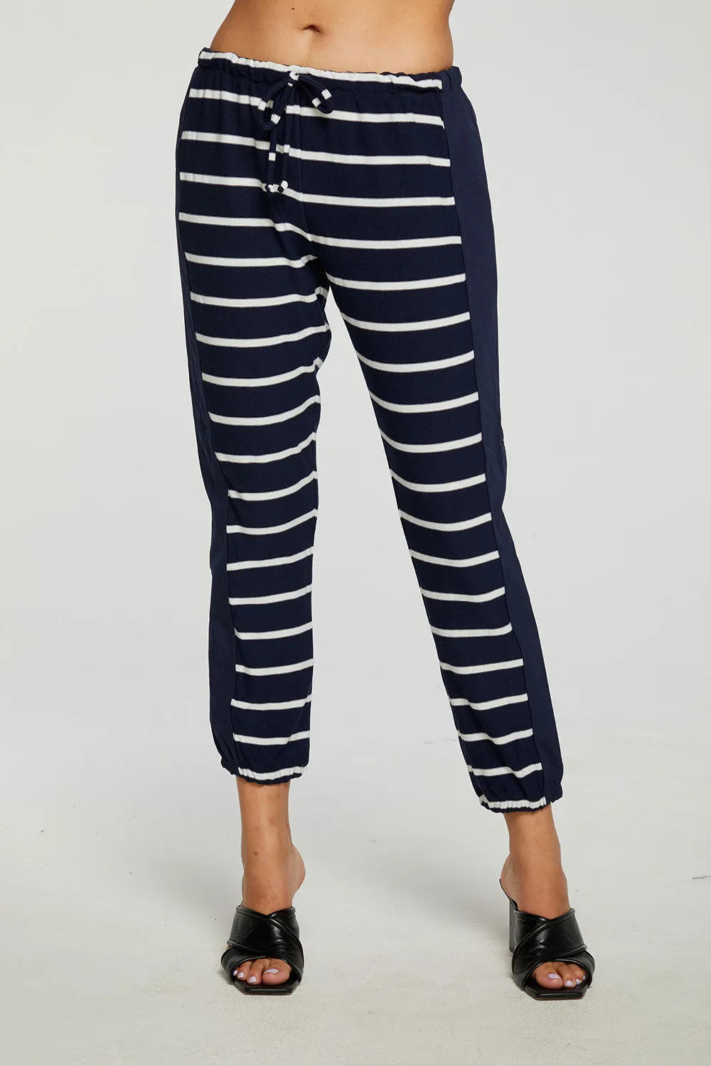 Recycled Cozy Knit Mixed Poplin Side Panel Jogger sold by Chaser