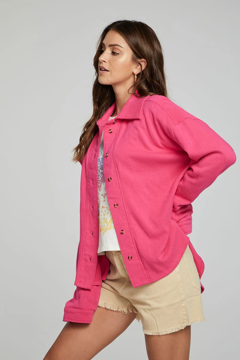 Malone Fuchsia Button Down sold by Chaser product image thumbnail 4