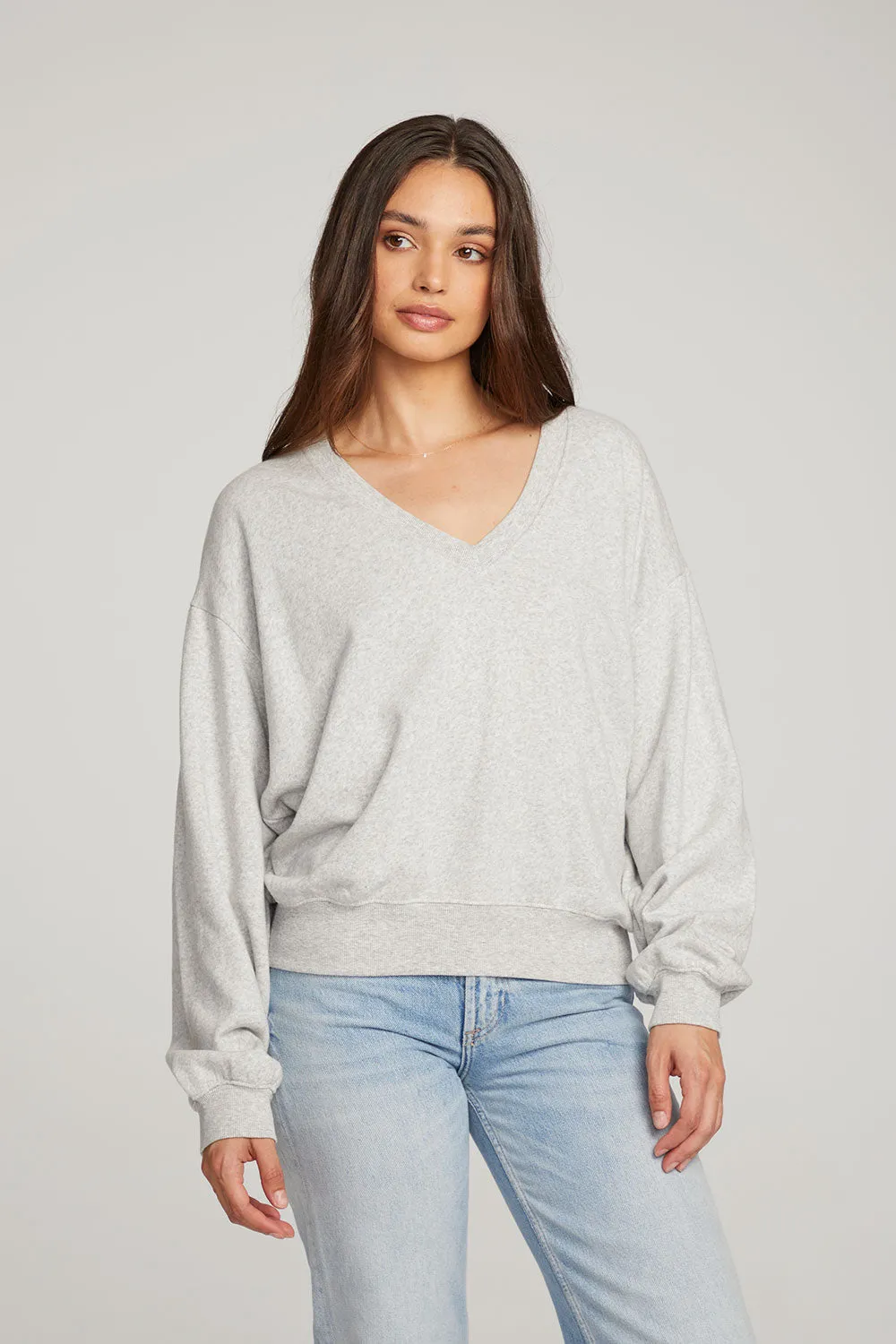 Poppy Heather Grey Pullover sold by Chaser
