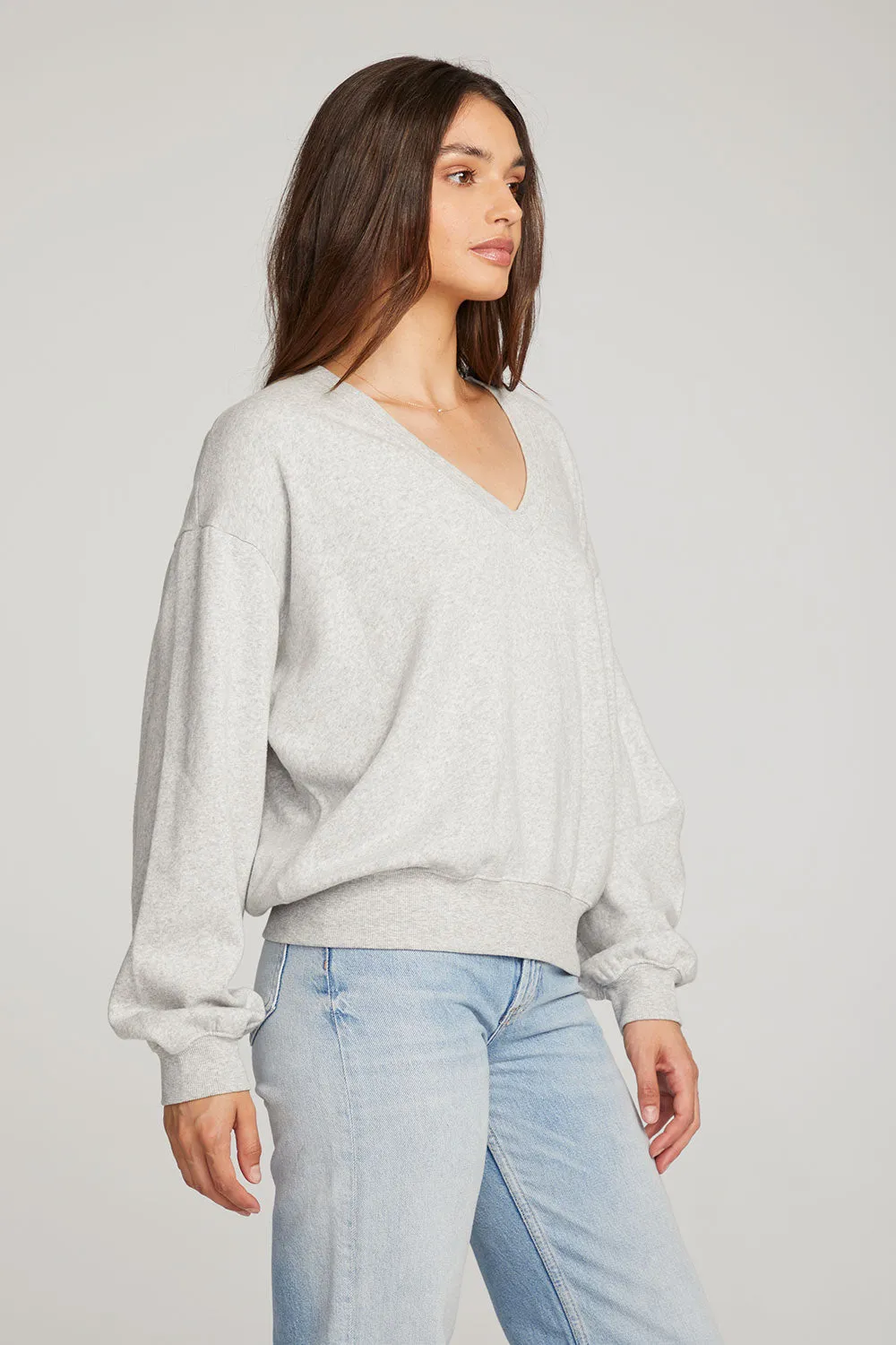 Poppy Heather Grey Pullover sold by Chaser product image thumbnail 2