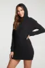 Recycled Bliss Knit Long Sleeve Hooded Dress sold by Chaser