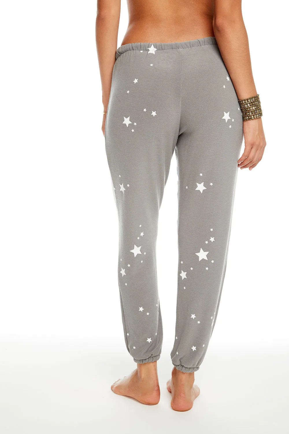 White Stars Joggers sold by Chaser product image thumbnail 5