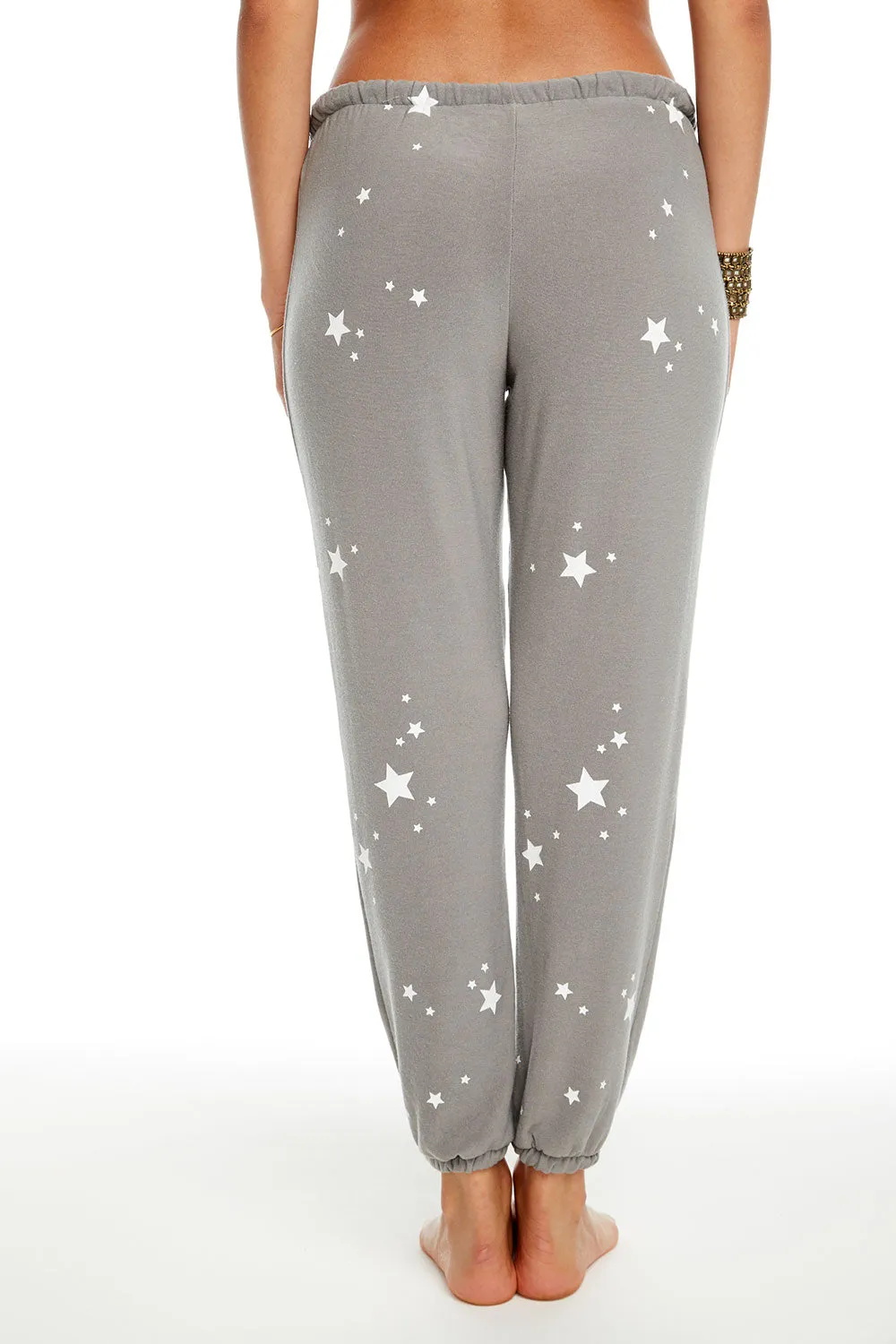 White Stars Joggers sold by Chaser product image thumbnail 4