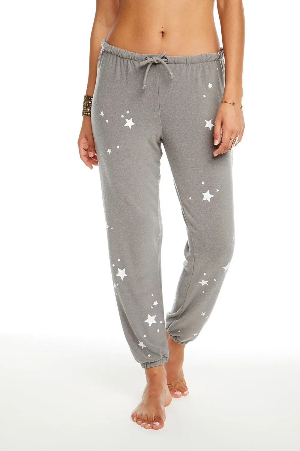 White Stars Joggers sold by Chaser product image thumbnail 2