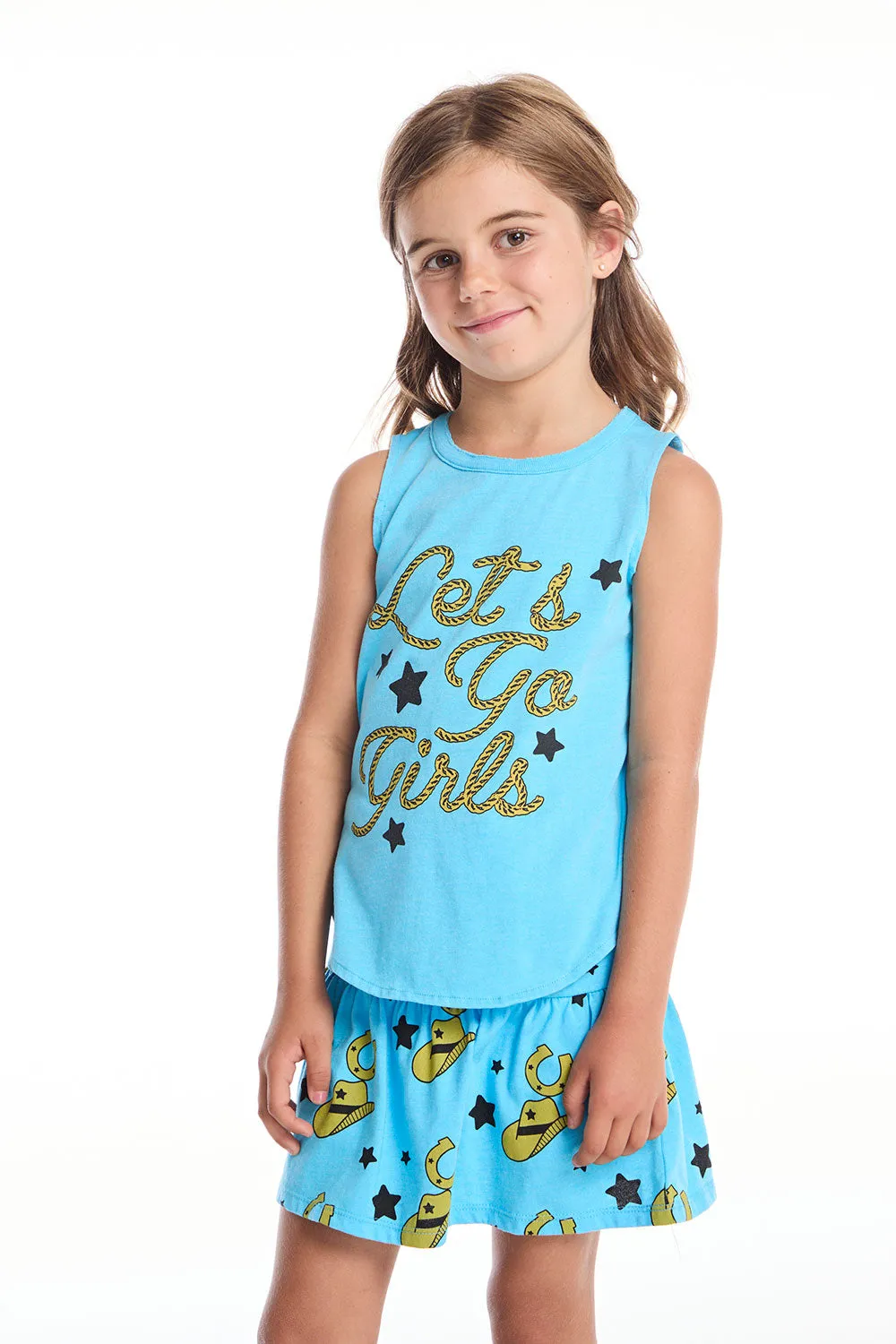 Let’s Go Girls Shirttail Muscle Tee sold by Chaser product image thumbnail 2