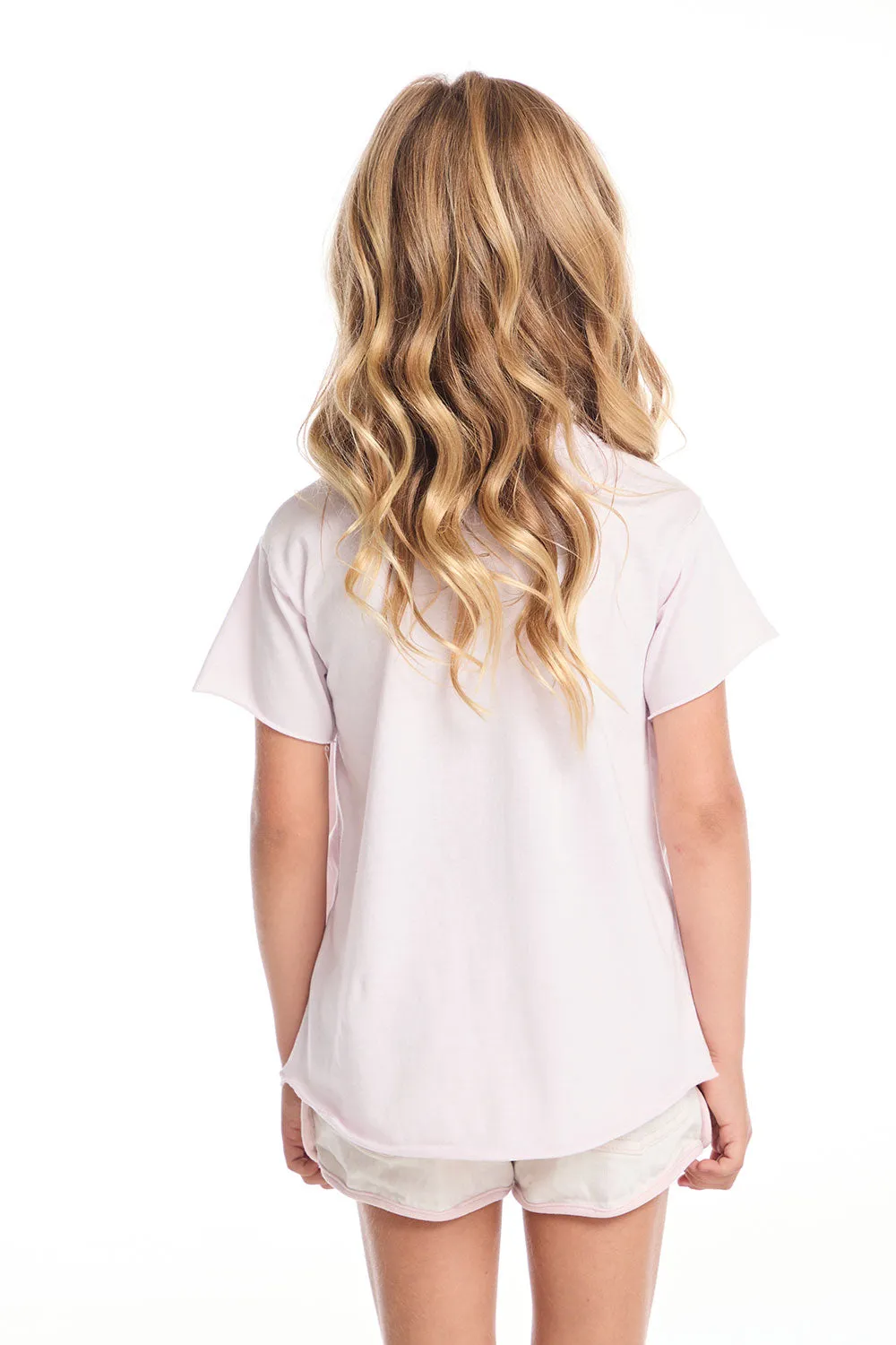 Flamingo Love Girls Shirttail Tee sold by Chaser product image thumbnail 3