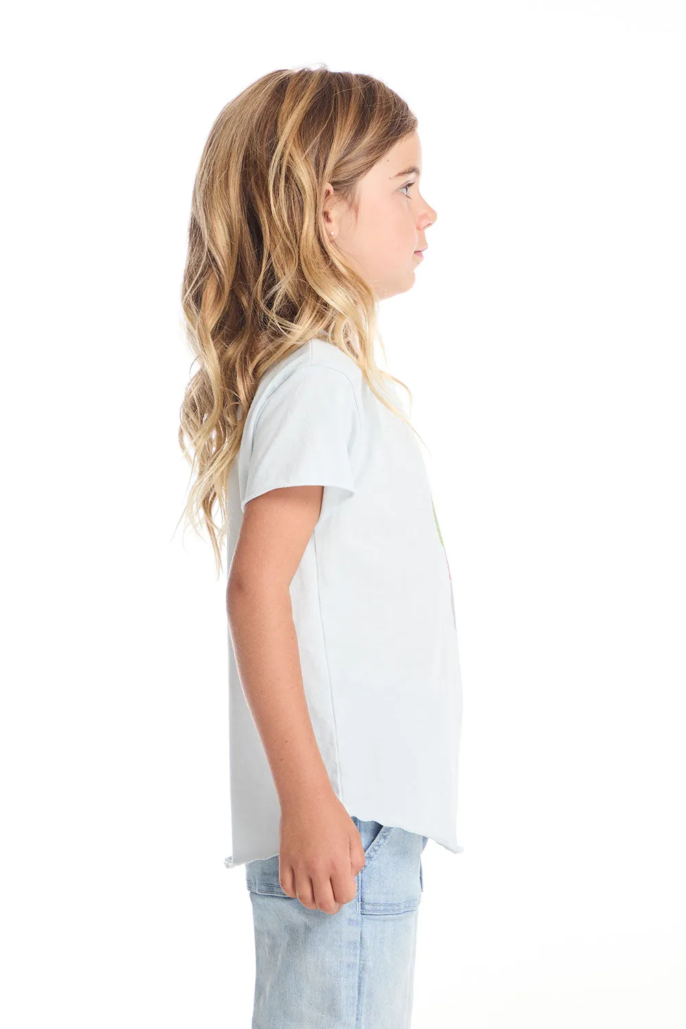 Glitter Ice Cream Cone Girls Shirttail Tee sold by Chaser product image thumbnail 2