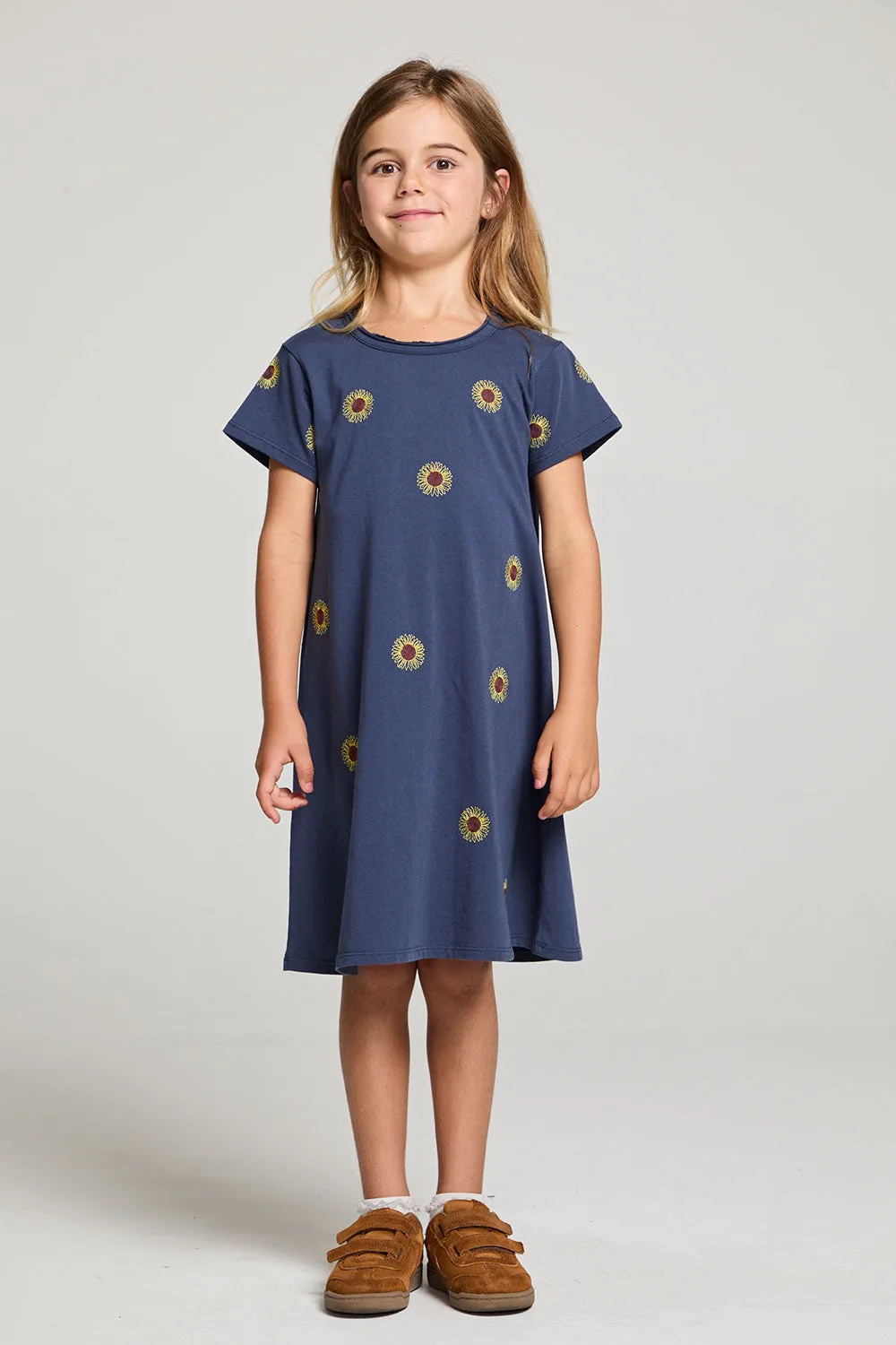 Allover Sunflowers Girls Dress sold by Chaser