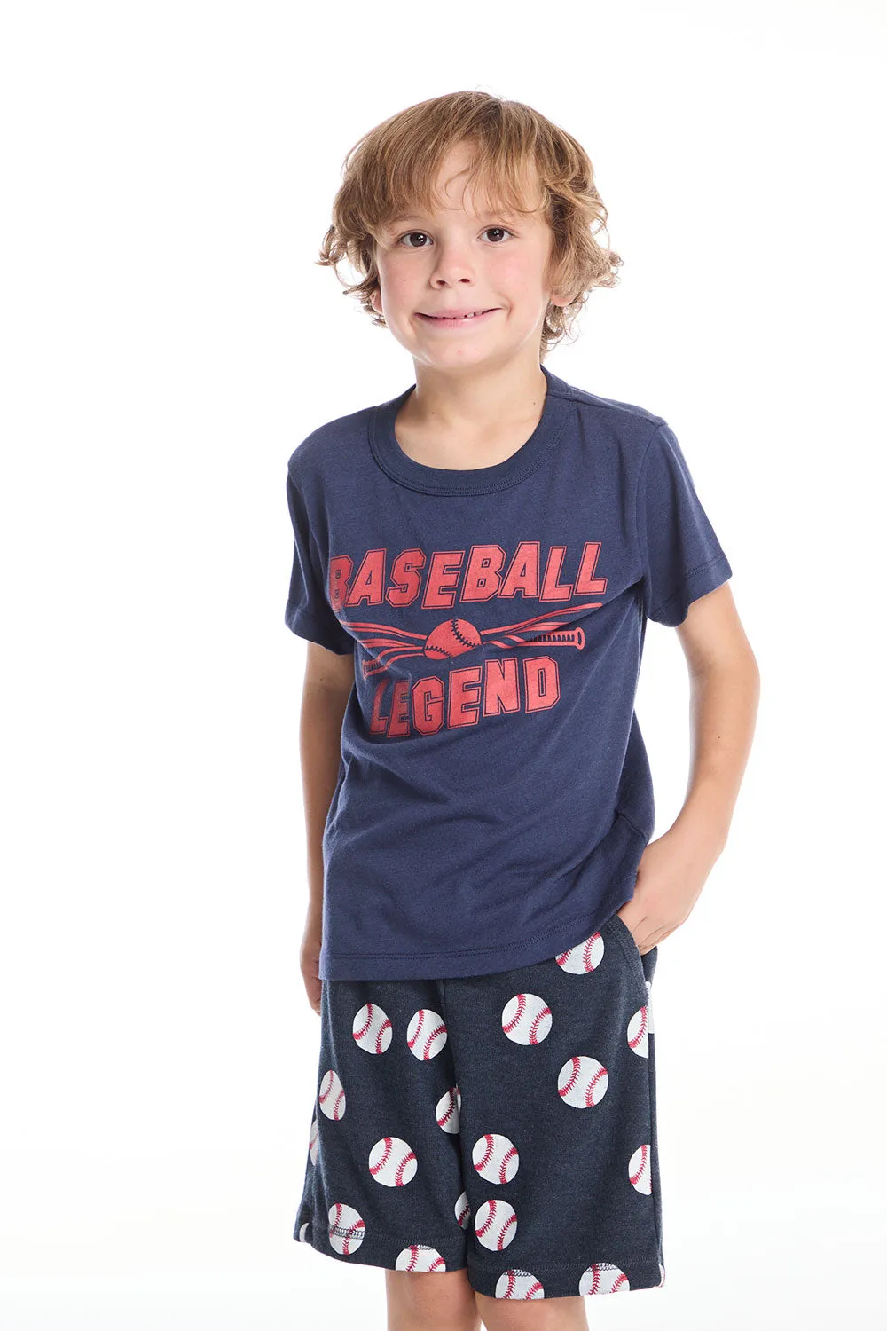 Baseball Legend Boys Tee sold by Chaser