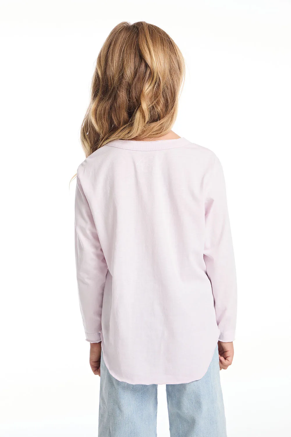 Heart Stripe Girls Long Sleeve sold by Chaser product image thumbnail 3