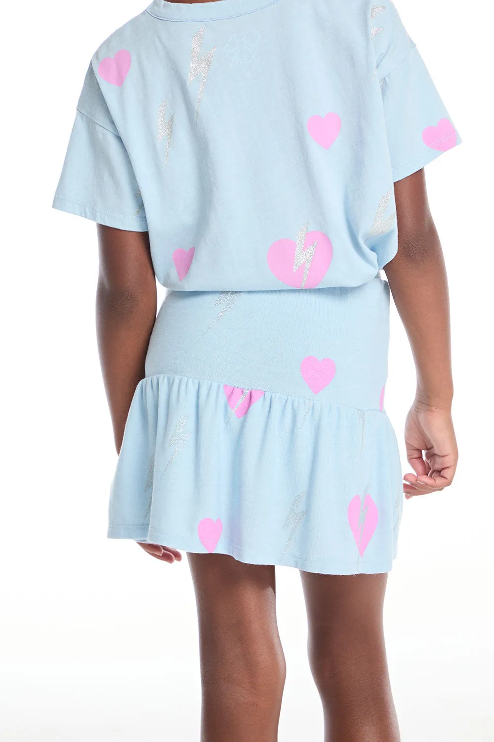 Bolt Hearts Skirt sold by Chaser product image thumbnail 3