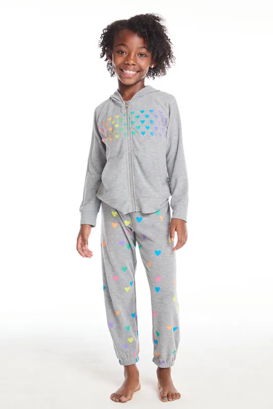 Rainbow Hearts Girls Pants sold by Chaser