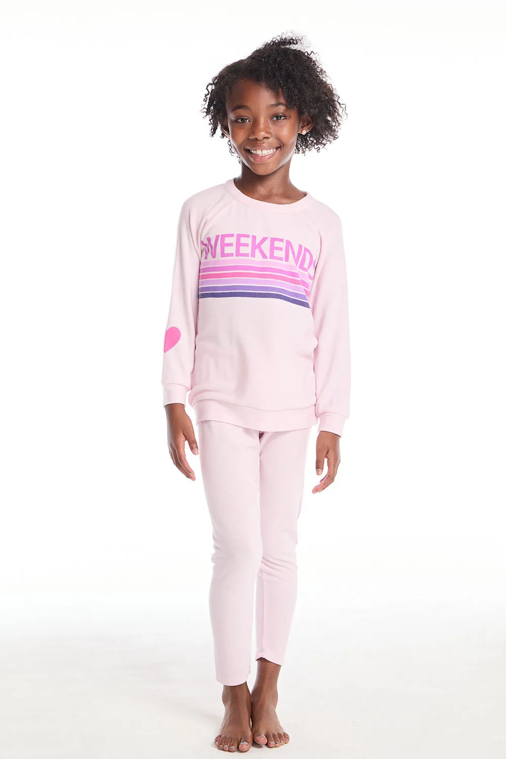 Weekends Girls Raglan Pullover sold by Chaser product image thumbnail 4