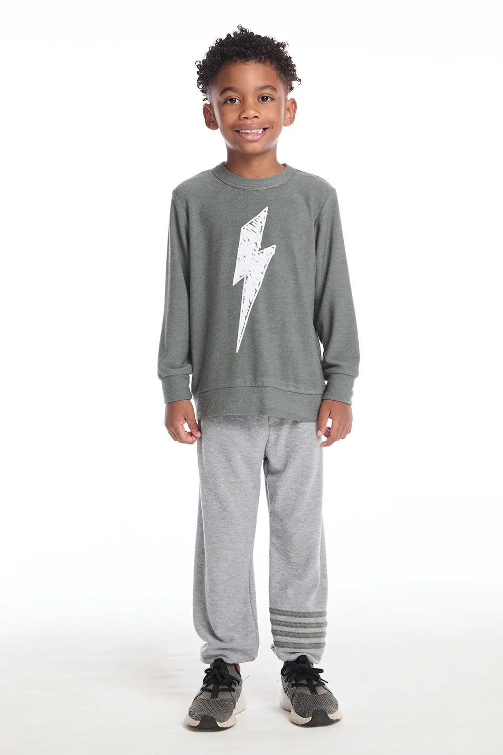 Scribble Bolt Boys Long Sleeves sold by Chaser product image thumbnail 5