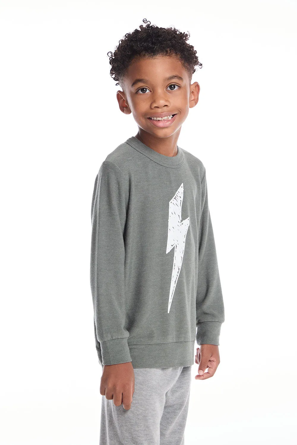 Scribble Bolt Boys Long Sleeves sold by Chaser product image thumbnail 3