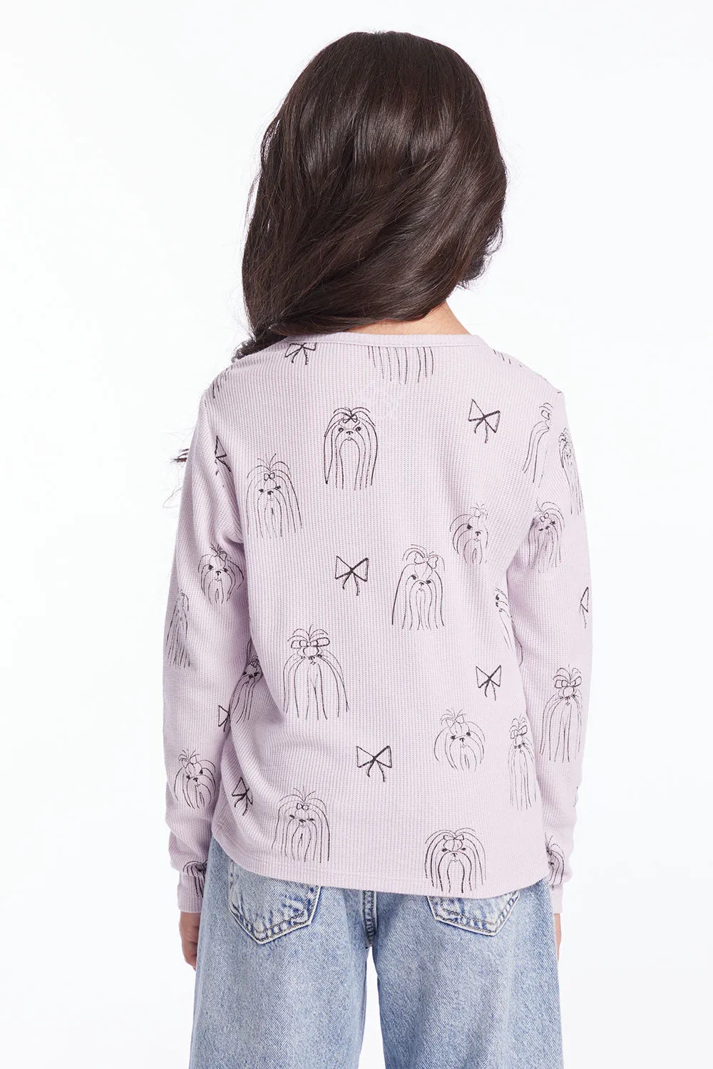 Doggy Dreams Girls Long Sleeve sold by Chaser product image thumbnail 3