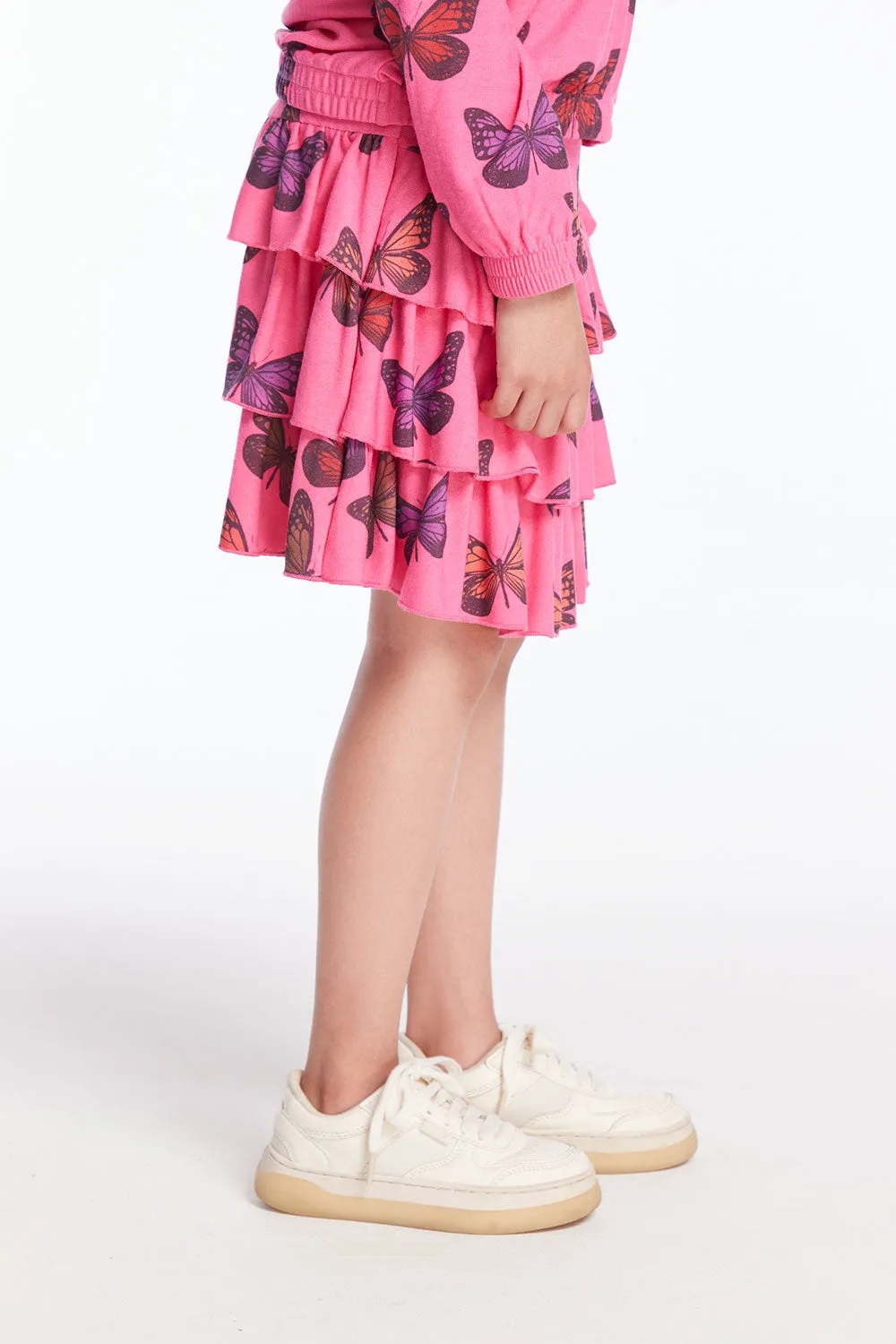 Colorful Butterflies Girls Skort sold by Chaser product image thumbnail 2