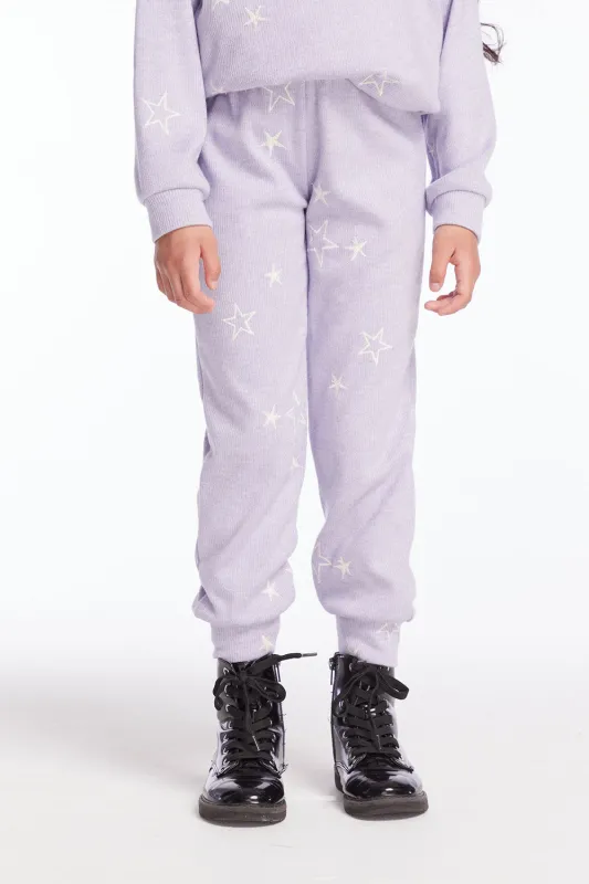 Leila Purple Sky Girls Jogger sold by Chaser