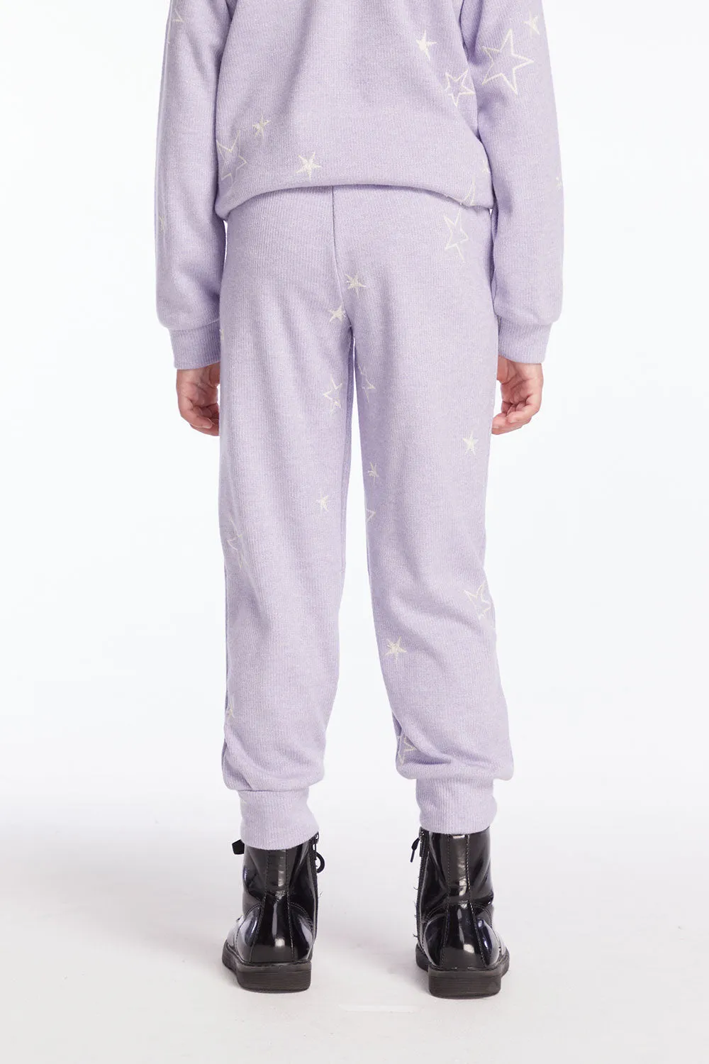 Leila Purple Sky Girls Jogger sold by Chaser product image thumbnail 2