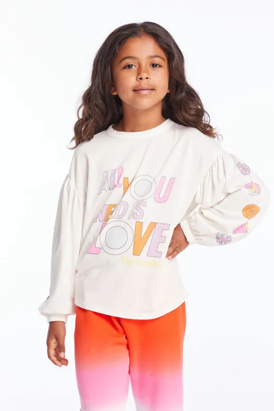 The Beatles Love Collage Girls Long Sleeve sold by Chaser